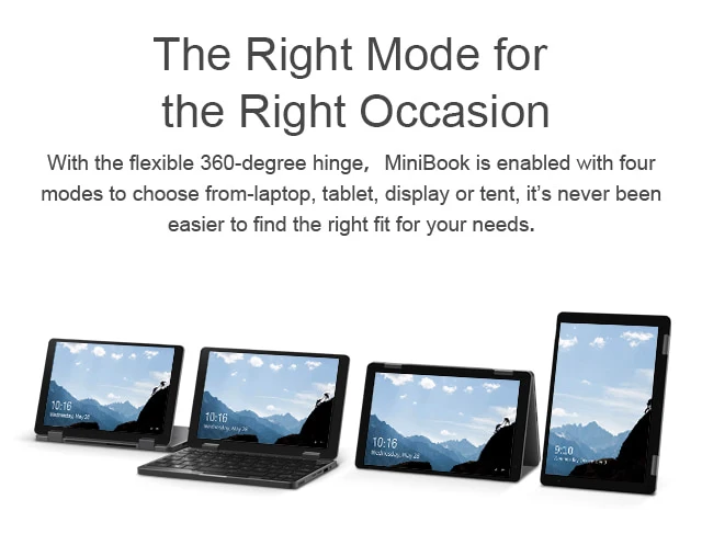 CHUWI Minibook 8 Inch Mini Laptop - Portable & Powerful